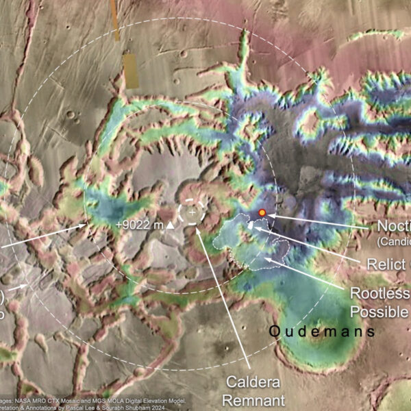 Giant Volcano - Mars